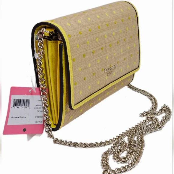 Kate Spade Rafia Roulette Dots Crossbody - Picture 3 of 17